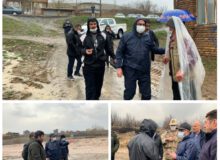 حضور فرماندار ارومیه در مناطق آسیب دیده شهرستان از سیلاب