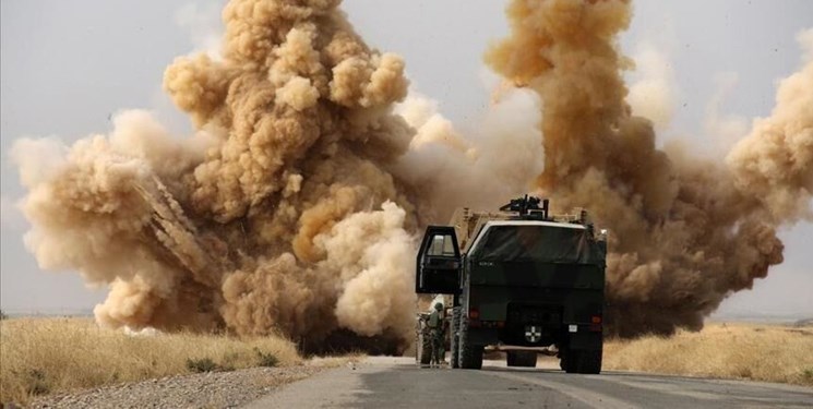 عملیات‌های همزمان در عراق؛حمله پهپادی به«عین الاسد»وانفجار کاروان آمریکایی