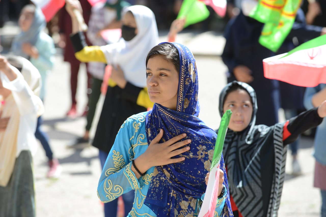 صف آرایی فرزندان انقلاب در گردهمایی بزرگ سلام فرماندە  سیلوانا