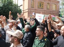 مراسم تشییع پیکر مطهر شهید جواد نارنجی در ارومیه